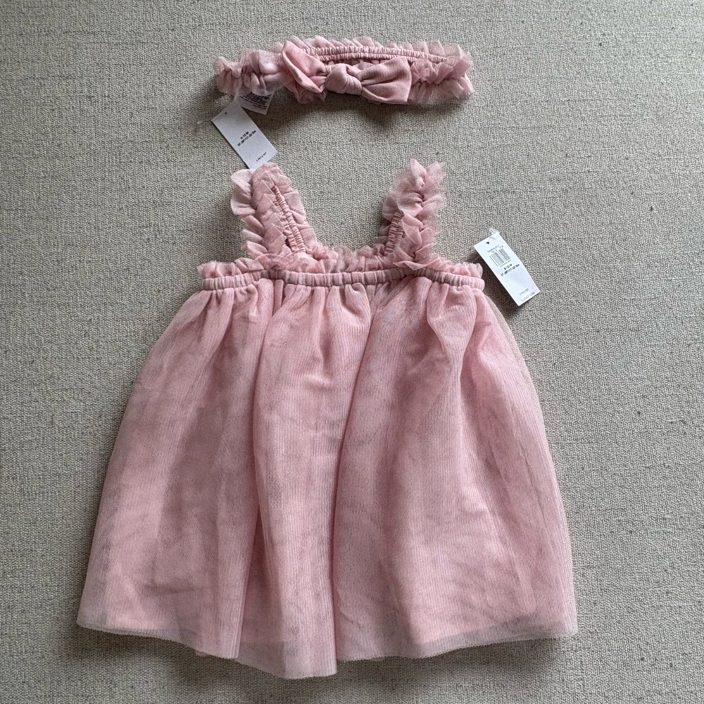 Old Navy Pink Party Dress with Ruffle Details